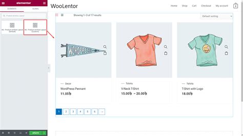 Product Archive Layout Custom Woolentor