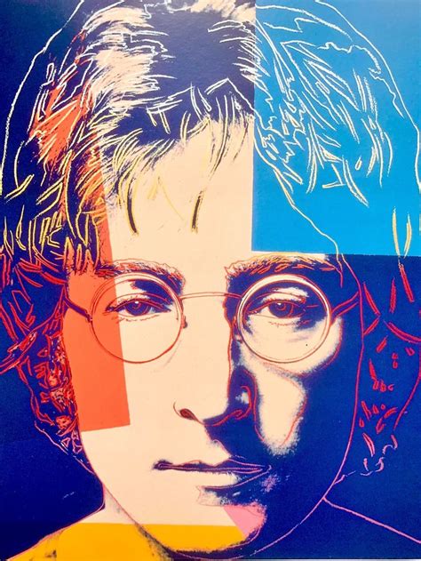 1990 Andy Warhol John Lennon Official Original Lithograph