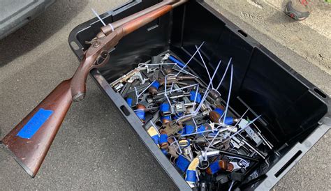 nearly 300 guns collected in durham county buyback program 3 times that of april effort cbs 17