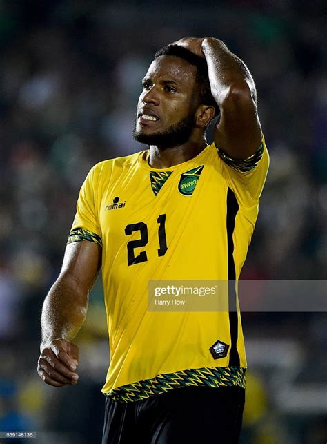 Jermaine Taylor Of Jamaica Reacts After A 2 0 Loss To Mexico During