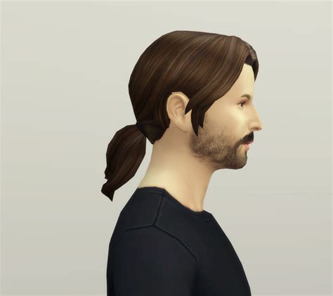 My Sims 4 Blog Dereks Ponytail Hair For Males And Females By Rusty Nail
