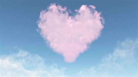 Pink Heart From Clouds Stock Image Image Of Background 22616663