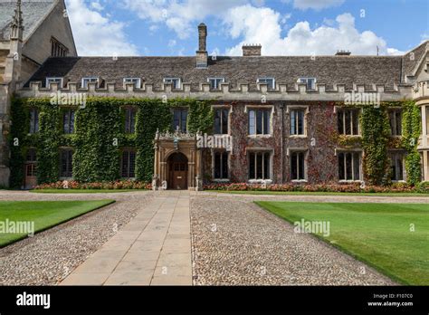 Trinity College Cambridge England Part Of The Masters Lodge In The