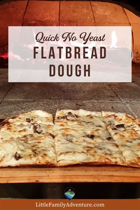 How To Make Flatbread Pizza Dough No Yeast Crust Recipe