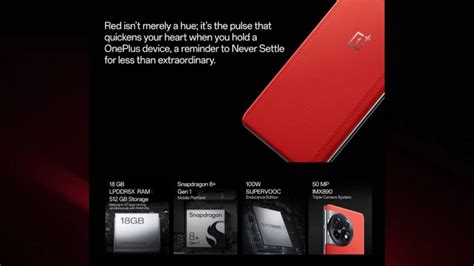 Oneplus 11r 5g Solar Red Edition Will Launch In India