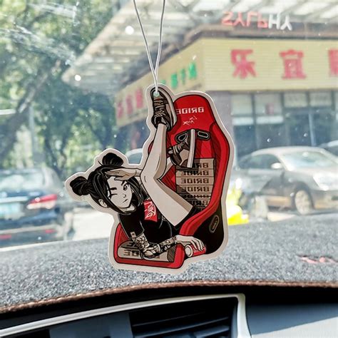 Cute Anime Girl Air Freshener Jdm Culture Series Car Personalized Car Accessories For Men
