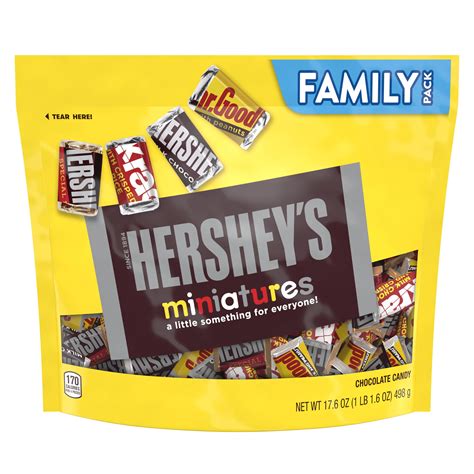 Hersheys Miniatures Assorted Chocolate Candy Individually Wrapped 17