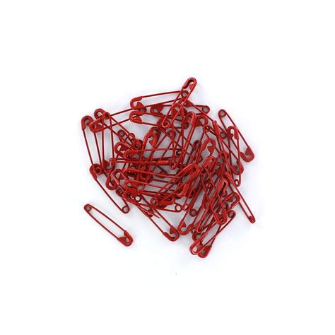 Safety Pin Color Red X 50 Ma Petite Mercerie