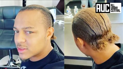 Bow Wow Barber Gives Him A Slick Back Mullet Youtube