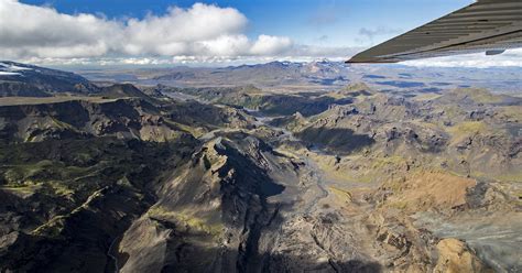 Amazing 1 Hour Airplane Tour Over Landmannalaugar And Highlands From
