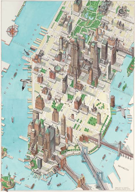New York Manhattan Karte