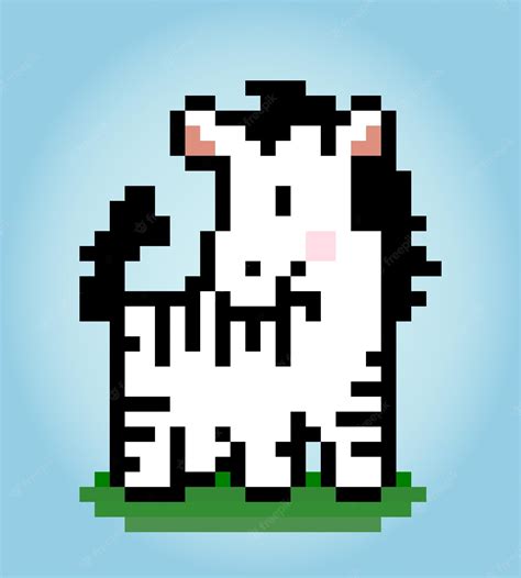 Premium Vector 8 Bit Pixel Of Zebra Animals Pixel In Vector