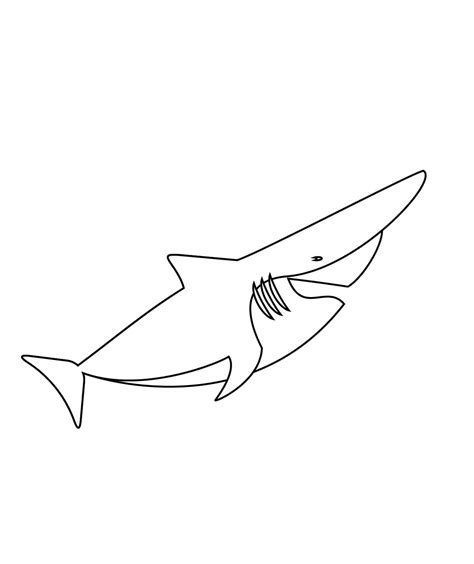 Sintético 90 Foto Imagen De Un Tiburón Para Colorear Actualizar