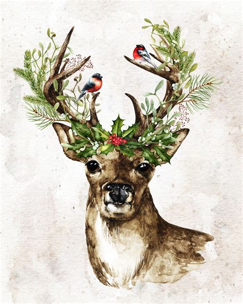 Free Printable Christmas Deer Tags Templates

