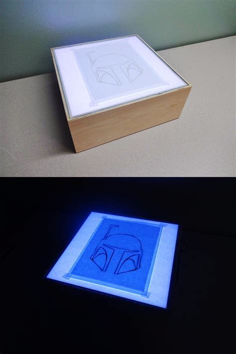 A Solidly Built Light Box Made For Minimal Cost Light Box Diy Led