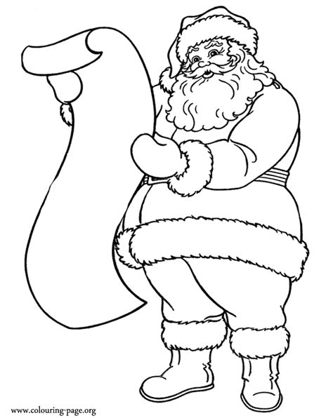 Also, tell us if you made a pdf or image. Christmas - Santa Claus and the list of gifts coloring page