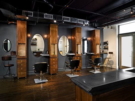 Custom Concrete Counter For Salon Barber Shop Interior Barber Shop Decor Hair Salon Decor
