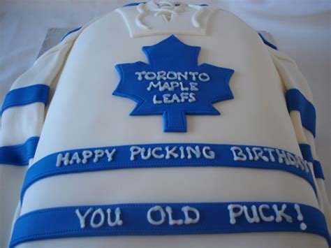 Here at the athletic the past. Leafs jersey cake | Toronto maple leafs, Cake toronto, Hockey cakes