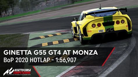 Assetto Corsa Competizione Ginetta G Gt Monza Hotlap Youtube