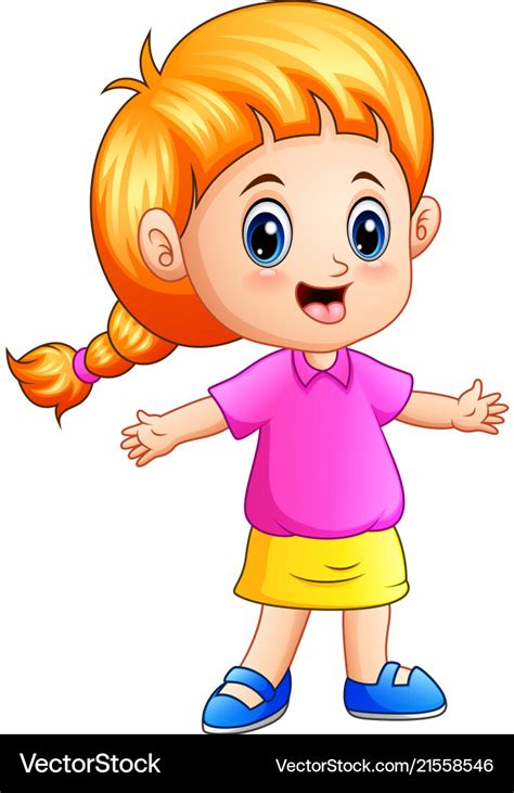 Clip Art Little Blonde Girl