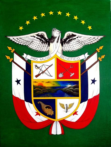 Coat Of Arms Of Panama Simbolos Patrios De Panama Nat