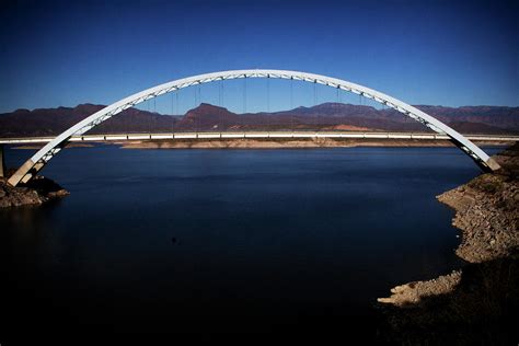Roosevelt Lake Bridge Arizona Photograph By Roger Passman Pixels