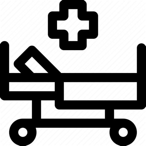 Hospital Bed Medical Clinic Patient Treatment Icon Download On