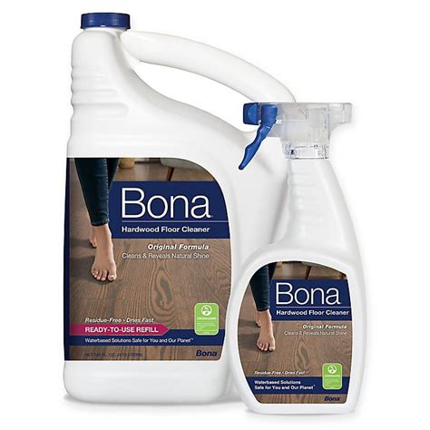 Bona 160 Oz Hardwood Floor Cleaner Refill With 22 Oz Bonus Spray Bottle