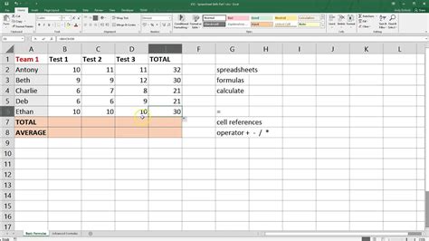 Spreadsheet Basics -- Microsoft Excel - YouTube