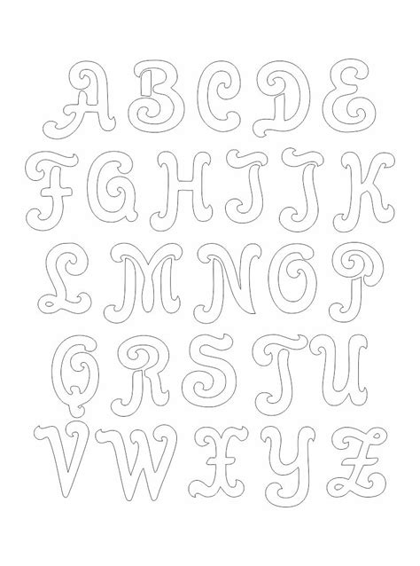 Downloadable Free Printable Alphabet Stencils Templates Printable