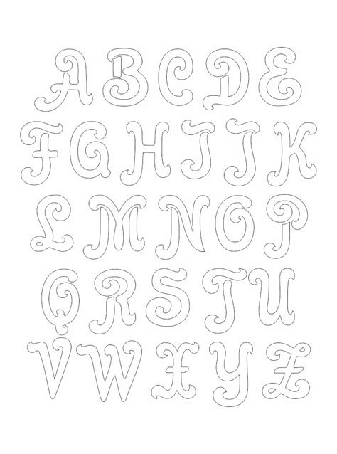 This alphabet is in uppercase and the bold letters are ideal for stamping and decorating. 6 Best Images of Free Printable Letter Stencils Designs - Free Printable Alphabet Stencil ...