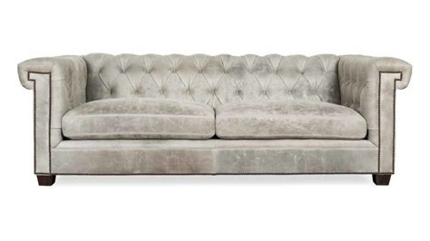 Savile leather tufted apartment sofa options. COCOCO Home | Lennox Chesterfield Leather Sofa- Made in USA