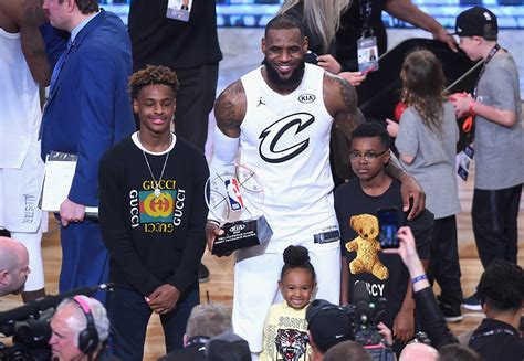 Lebron james jr, mother ( savannah brinson ) and father met when they where young (high school. Bronny James Is All Grown-Up and Following in Dad's ...