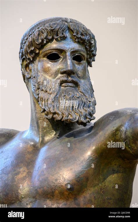 Ancient Greece Greek Poseidon Zeus God Bronze Statue Sculpture Hi Res