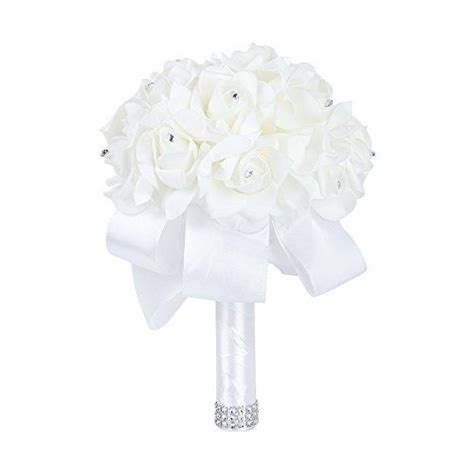 Buy wedding bouquets and get the best deals at the lowest prices on ebay! Febou Wedding Bouquet Crystal Roses Bridesmaid Bouquet, B ...