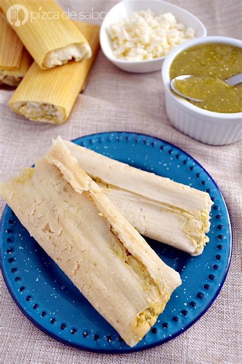 Tamales Verdes De Pollo Pizca De Sabor