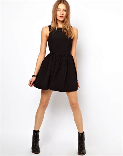 Please contact your administrator for assistance. Lyst - American Apparel Button Back Swing Dress in Black