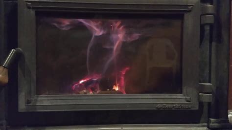 Wood Stove Hearthstone Equinox 8000 Secondary Flames Youtube