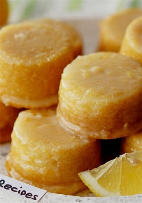 Mini Lemon Drop Cakes In 2021 Drop Cake Lemon Drop Cake Recipe Lemon Desserts