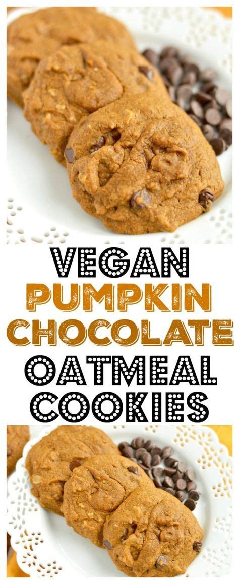 But they're so good that i promise you'll never be able to tell! Perfectly soft baked Pumpkin Chocolate Chip Oatmeal ...