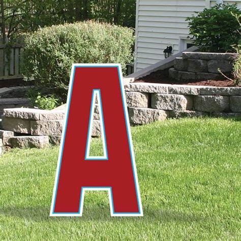 Order custom patches online with various designs and detailed illustrations. Yard Sign Expression Letter A - Shindigz | Yard signs, Graduation yard signs, Lettering