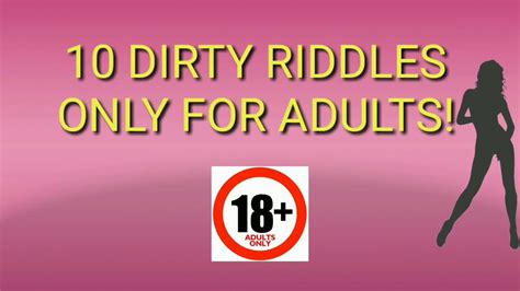 SEXY RIDDLES THAT PROVES YOU HAVE A DIRTY MIND YouTube