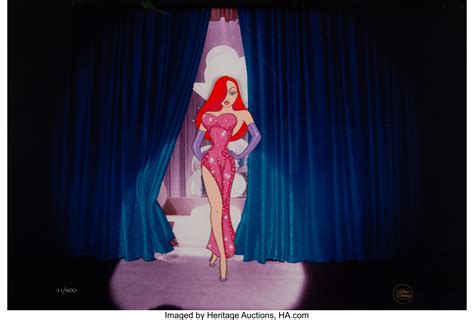 who framed roger rabbit jessica rabbit limited edition cel 31 500 lot 96233 heritage auctions
