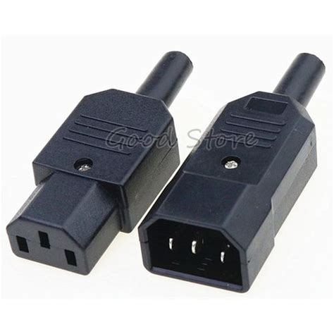 Shop Generic Whole Price 10a 250v Black Iec C13 Male Plug Rewirable