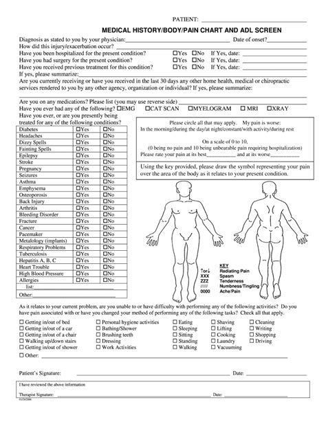 Body Pain Chart Fill Out Sign Online DocHub