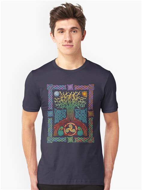Celtic Tree Of Life T Shirt By Foxvox Redbubble
