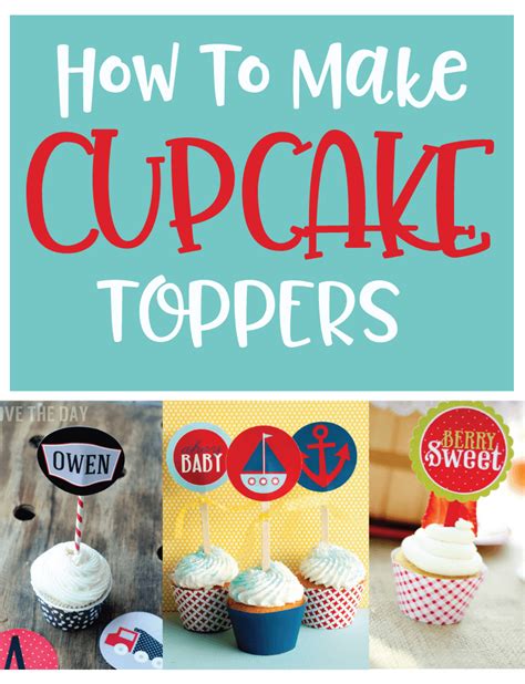 How To Make Cupcake Toppers