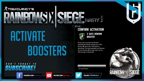 Rainbow 6 Siege How To Activate Renown Booster Packs Youtube
