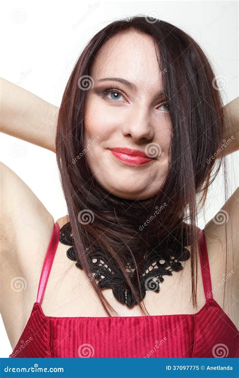Beautiful Brunette Woman Long Hair Stock Image Image Of Model