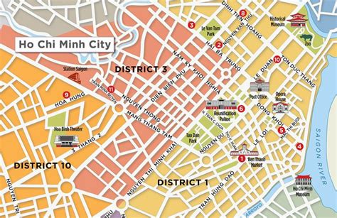 Ho Chi Minh City Map Formerly Saigon City Maps Illustration Ho Chi